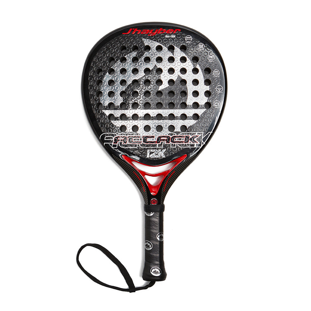 J'hayber Attack Sh12K Black-Red | Padel Racket