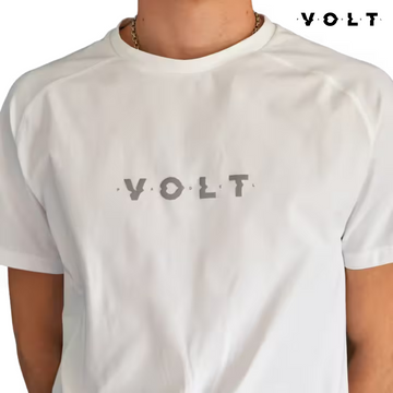 Volt Performance T-Shirt V4 White | Padel Clothing