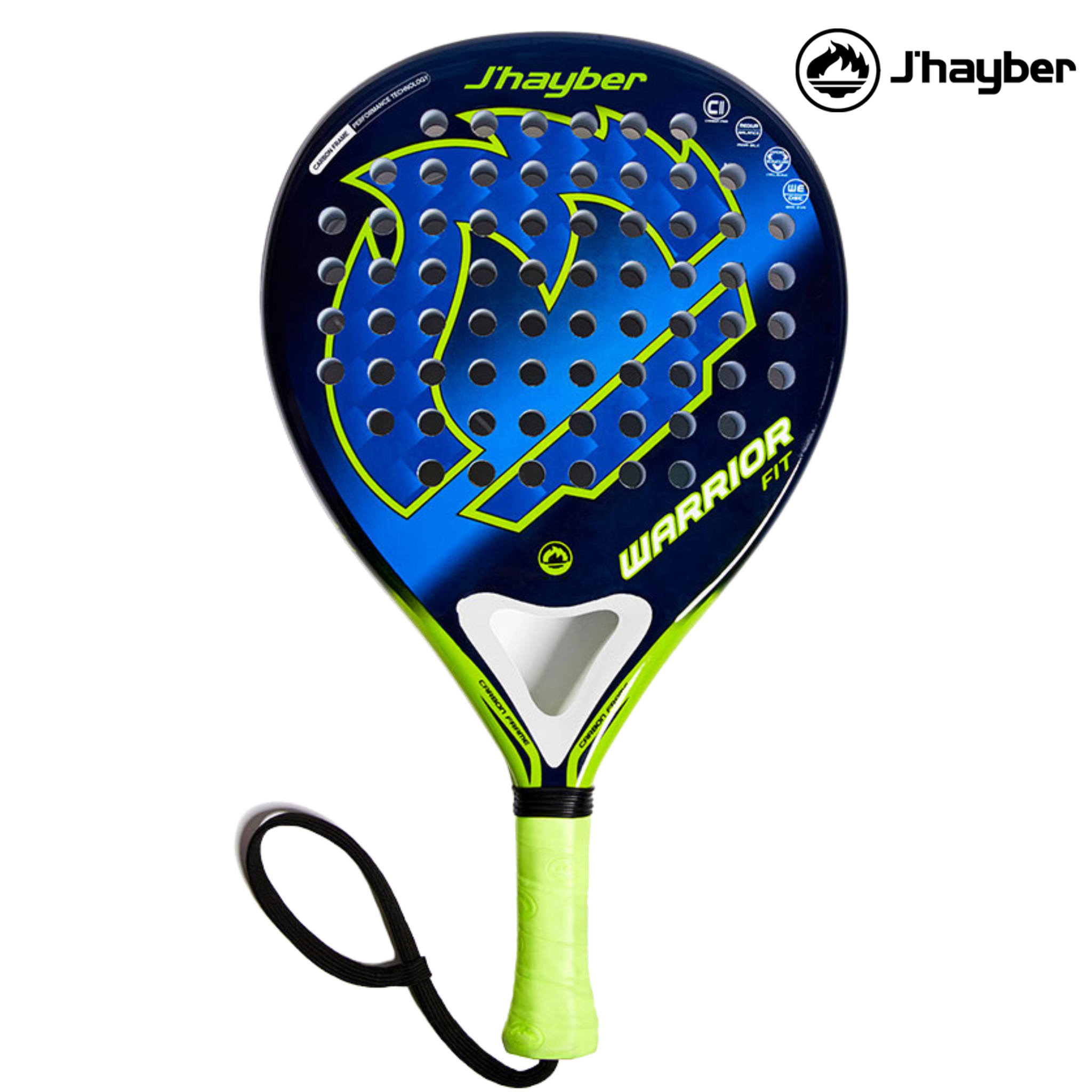 J'hayber Warrior Fit Blue-Pistacho | Padel Racket